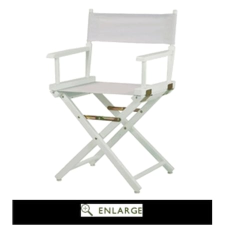 Betterbeds 200-01-021-29 18 in. Directors Chair White Frame with White Canvas BE4268152